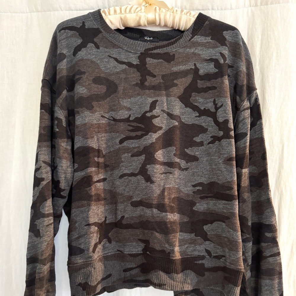 Rails Romona black & grey camo sweatshirt